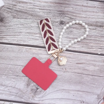 小清新貝殼織帶&times;手機手提吊飾掛繩&times;紅色