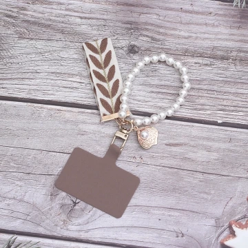 小清新貝殼織帶&times;手機手提吊飾掛繩&times;棕咖