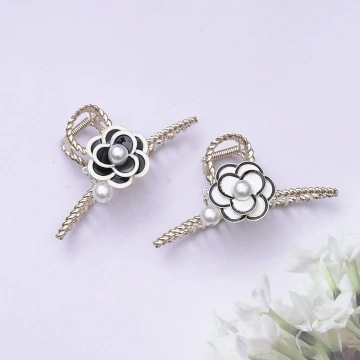 一朵山茶花×鯊魚夾×共二色