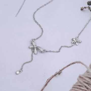 925銀飾×禮物蝴蝶結×鎖骨項鍊