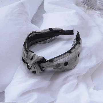 寬版蕾絲網格×髮箍