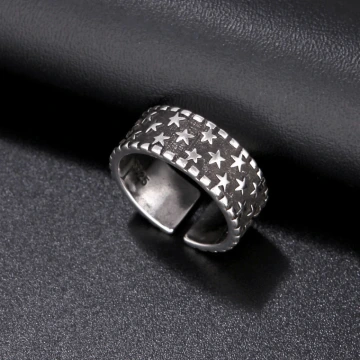 美式×復古×嘻哈×繁星×開口戒指