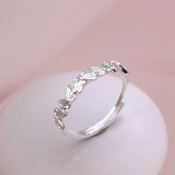 925銀飾×蝴蝶自來×開口戒指