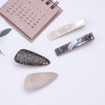 奶茶可可暈染&times;四套件髮夾組