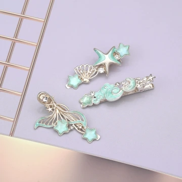 海洋奇綠&times;三套件髮夾組