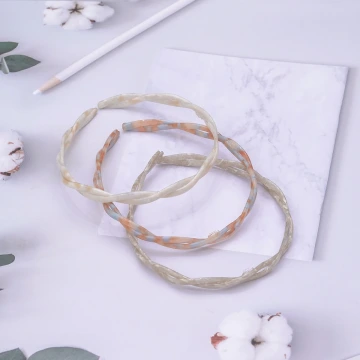 螺旋麻花交織×髮箍×共三色