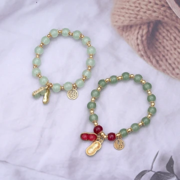 祿意花生&times;固定式串珠手鍊&times;共二色