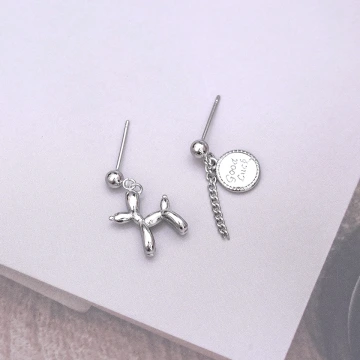 氣球小狗幸運吊墜×吊墜耳環