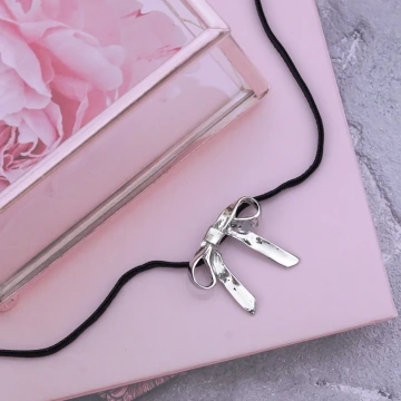 禮物領結×麂皮繩×可調節長項鍊