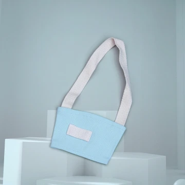 帆布經典款×飲料提繩×水藍