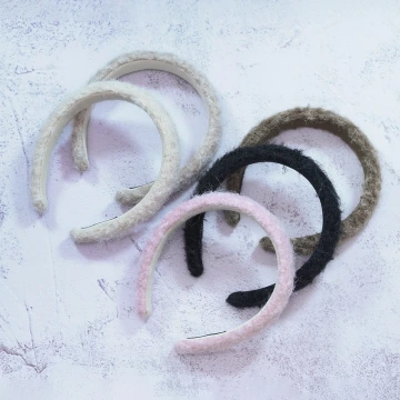 小羔毛素面×髮箍×共五色