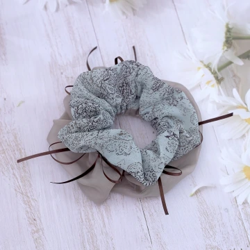 古典圖騰雙層薄紗&times;大腸髮束