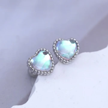 愛心月光×轉珠耳環