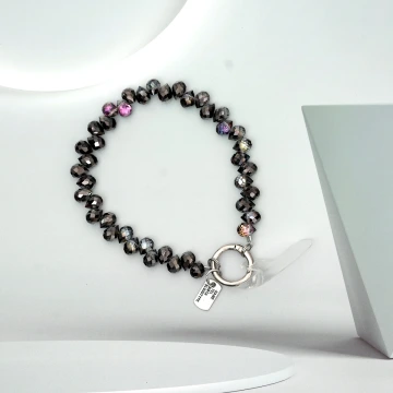 水滴閃亮晶鑽&times;手機腕帶掛繩&times;黑色