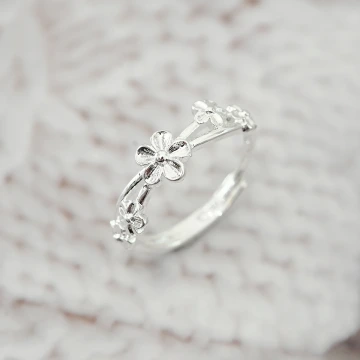 925銀飾&times;花藤雅韻&times;開口戒指