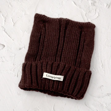 尖尖貓耳&times;毛帽&times;深咖