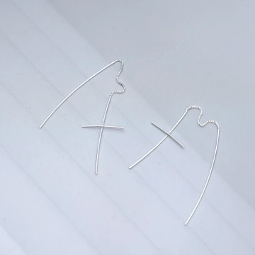 925銀針&times;長十字&times;耳線