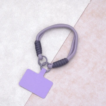 雙線素繩&times;手機腕帶掛繩&times;紫色