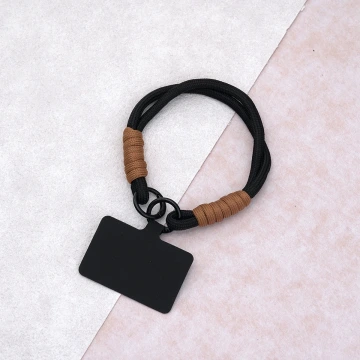 雙線素繩&times;手機腕帶掛繩&times;黑色