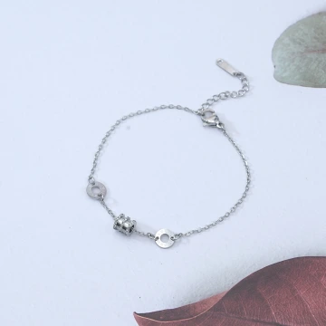 316鋼飾&times;羅馬數字小蠻腰 &times;手鍊&times;銀色