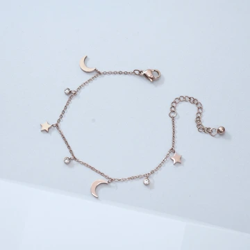 316鋼飾&times;星光月影&times;手鍊&times;玫瑰金