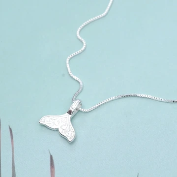 925銀飾&times;花紋美人魚尾&times;鎖骨項鍊