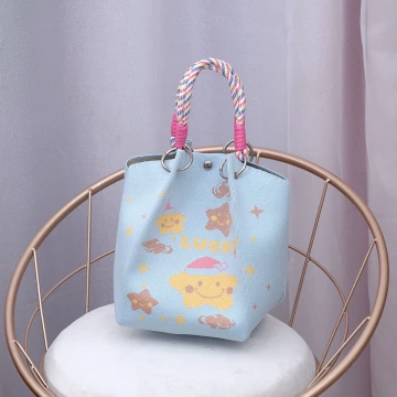 幸運藍星&times;針織手提袋