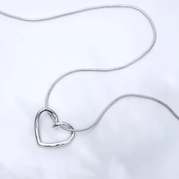 925銀飾&times;纏繞的心&times;鎖骨項鍊