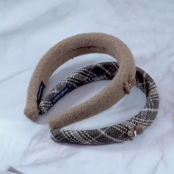 絨毛小熊×髮箍×共二色