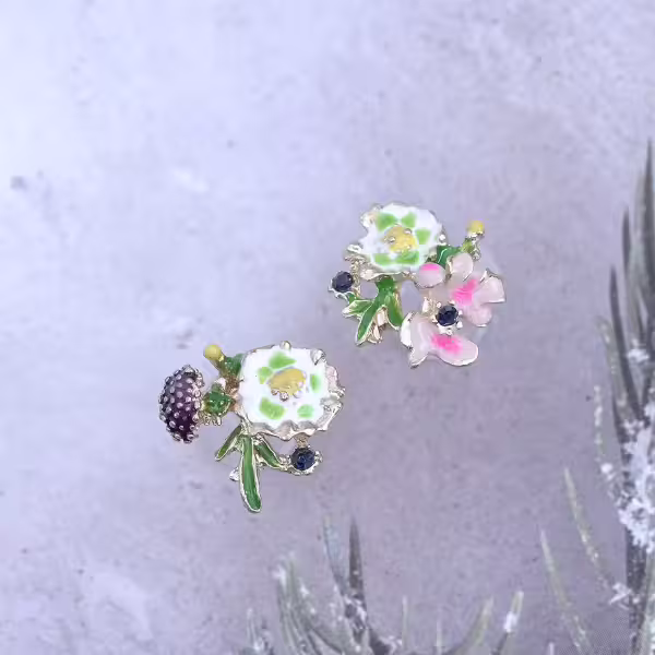 花花世界×不對稱耳環