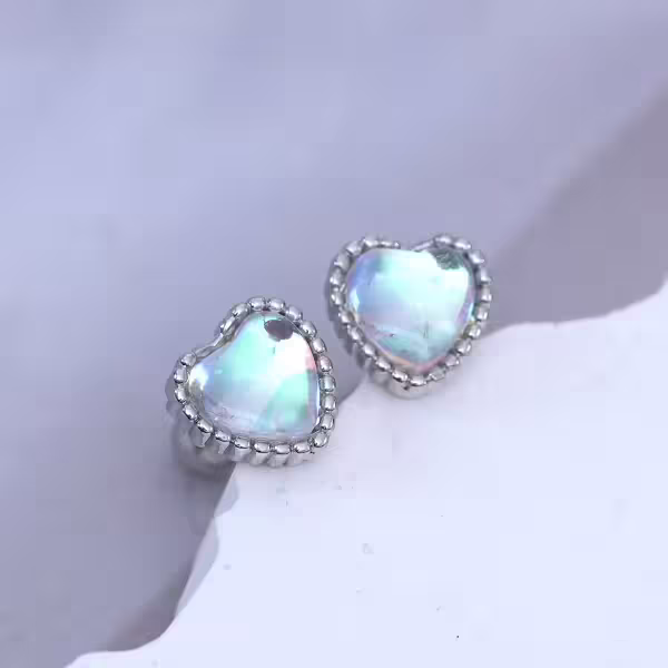 愛心月光×轉珠耳環