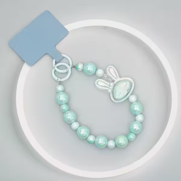 旋轉兔兔&times;手機腕帶掛繩&times;藍色