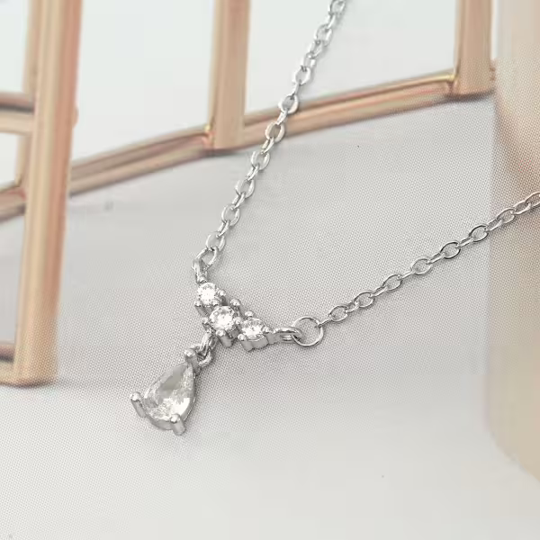 925銀飾&times;凝光之淚&times;鎖骨項鍊