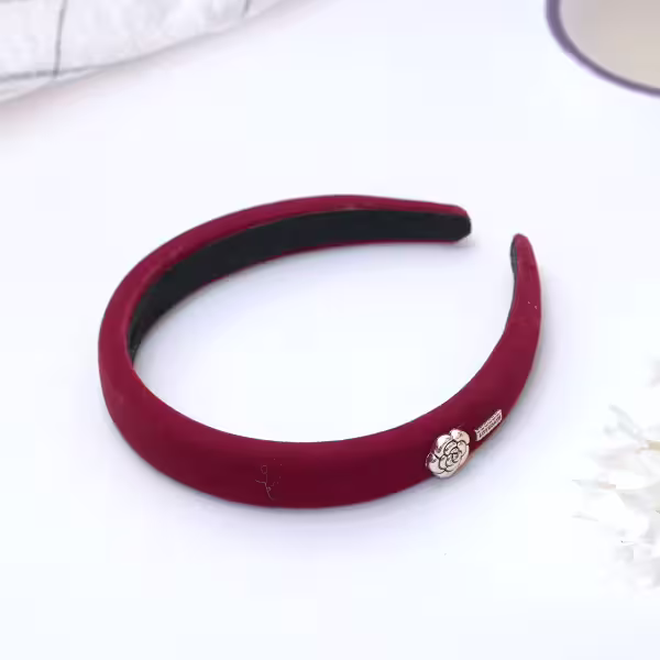 紅絲絨玫瑰&times;髮箍