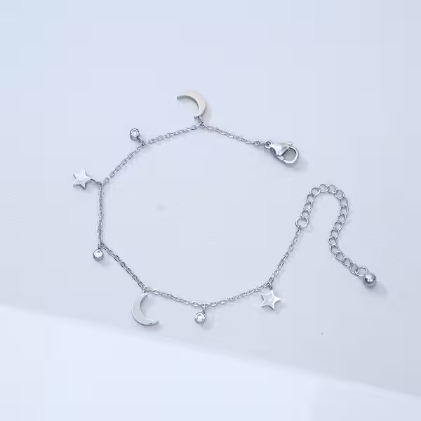 316鋼飾&times;星光月影&times;手鍊&times;銀色