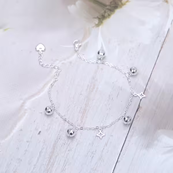 925銀飾&times;光芒小鈴鐺&times;手鍊