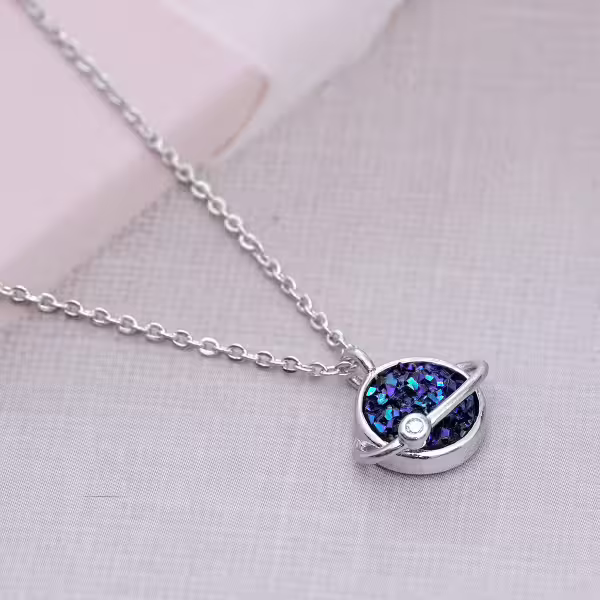 925銀飾&times;藍晶星球&times;鎖骨項鍊