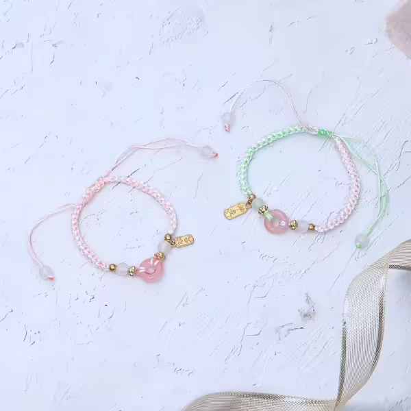 心繫平安&times;抽繩手鍊&times;共二色