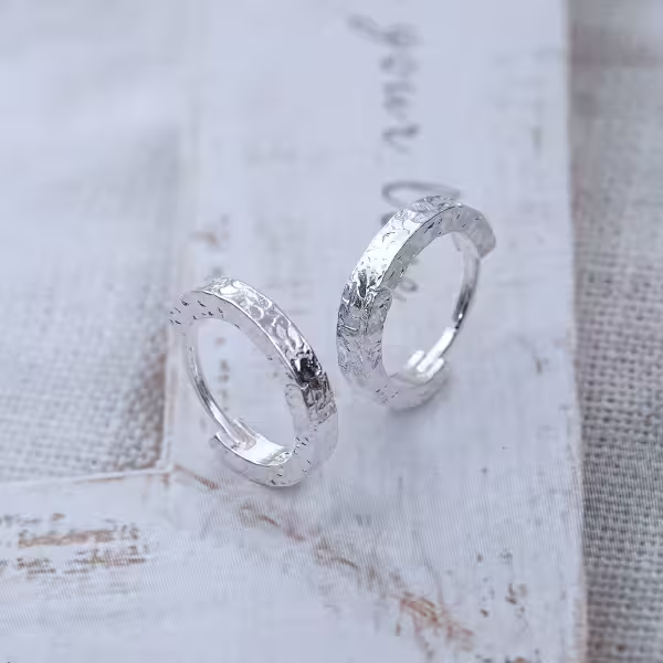 925銀針&times;波光紋理&times;耳扣