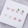 櫻粉&times;繽紛蝴蝶櫻桃小花 &times;四套件耳環組-第2張