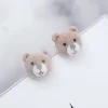 絨布小熊熊&times;吊墜耳環-第2張