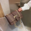 鱷魚石紋經典H扣×斜背袋×深咖-第3張