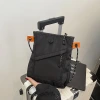 中性工裝小方包×斜背包×黑色-第1張