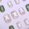 綠意山茶花亮面×穿戴式手指甲片×二十四入-第4張