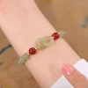 平安扣交叉環×固定式串珠手鍊-第6張