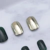 綠金珍珠魔鏡亮面×穿戴式手指甲片×二十四入-第3張