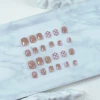 裸膚色格紋金蔥亮面×穿戴式手指甲片×二十四入-第2張