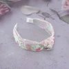 扭結綠意紅花刺繡×髮箍-第1張