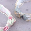 扭結鵝黃藍花刺繡×髮箍-第6張