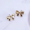 鋼飾×氣質蝴蝶結×耳釘×金色-第3張